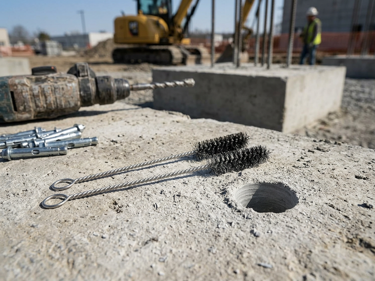 Čisticí kartáček pro chemické kotvy 12 mm