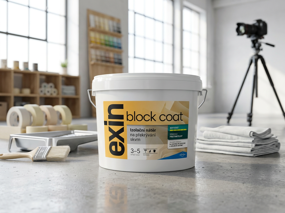 Nátěr k zakrývání skvrn Stachema Exin Block Coat bílá 4 kg