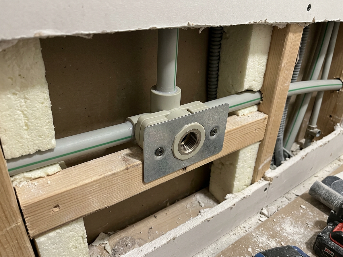 PPR koleno nástěnné 20 x 1/2" pro sádrokarton