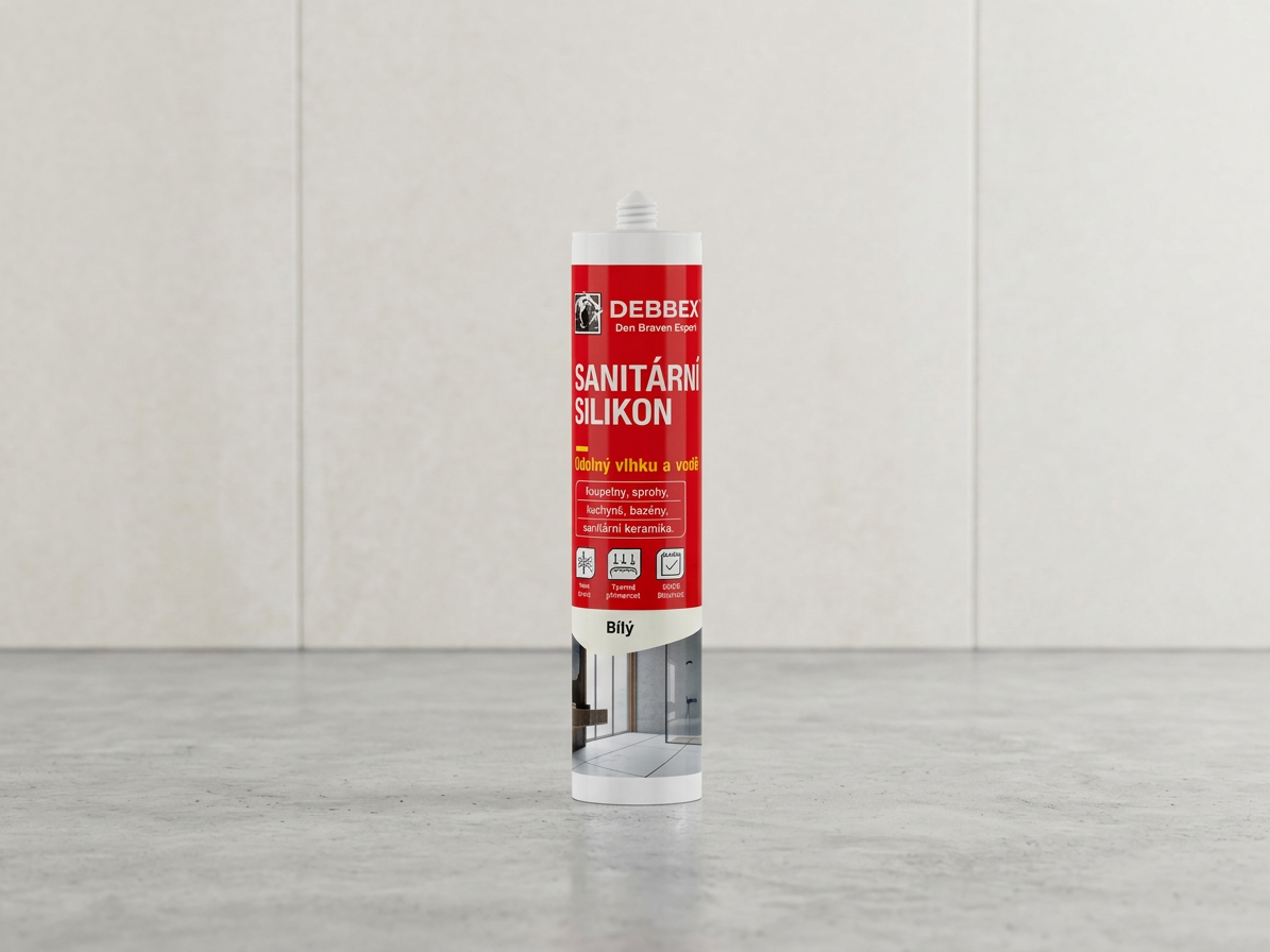 Sanitární silikon bílý Den Braven 280 ml