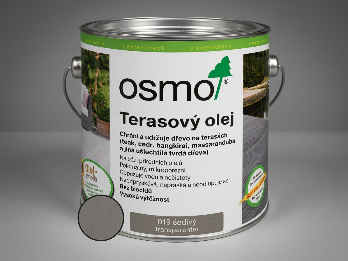 Olej terasový Osmo 019 šedý 0,75 l