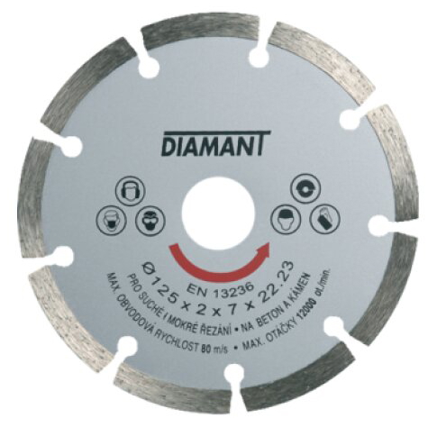 Diamantový kotouč segmentový STANDARD 180 mm