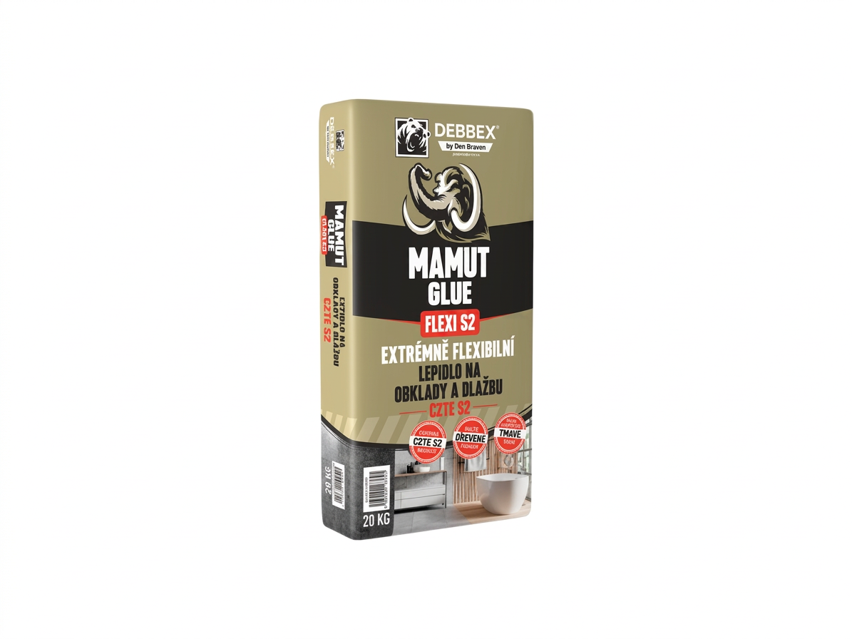 Lepidlo na obklady a dlažbu S2 MAMUT GLUE FLEXI 20kg