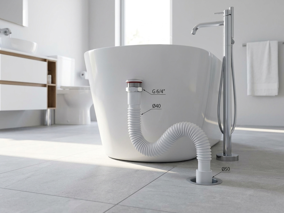 Připojení flexi Alcadrain A780 Premium 6/4"×40/50 kovová matka