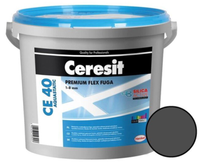 Hmota spárovací Ceresit CE 40 Aquastatic graphite 5 kg