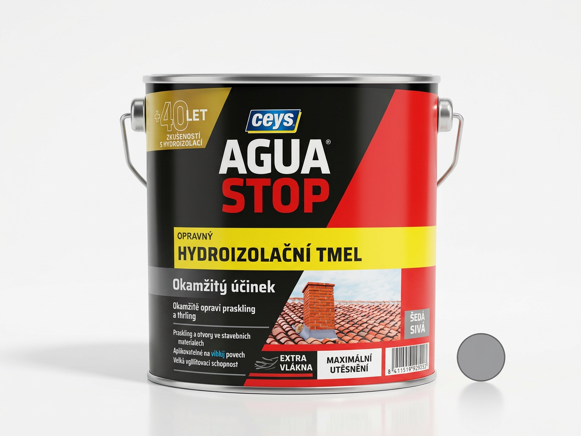 Tmel hydroizolační Ceys AGUA STOP šedý 4 kg
