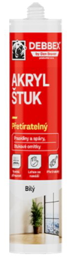 Tmel akrylový štukový Den Braven RL bílý 280 ml