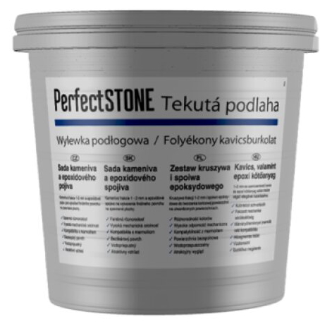 Tekutá podlaha bílá & černá & šedá 18,25 kg