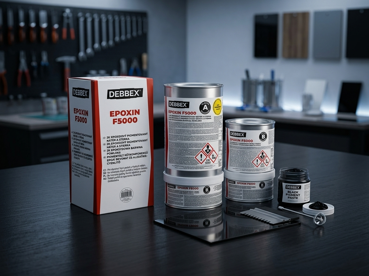 Nátěr epoxidový EPOXIN F5000 RAL9005 černá 5+1 kg