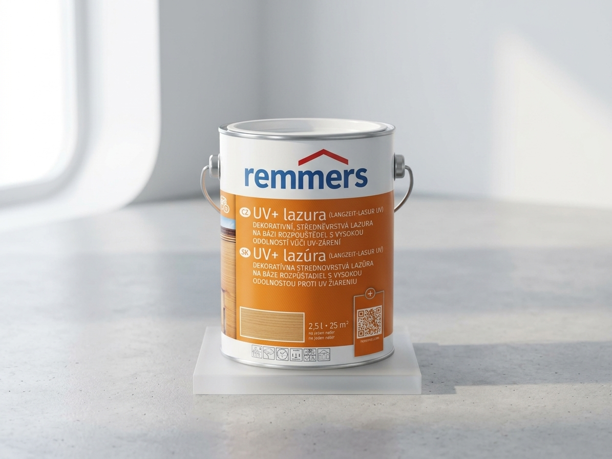 Lazura středněvrstvá Remmers UV+ bezbarvý 2,5 l