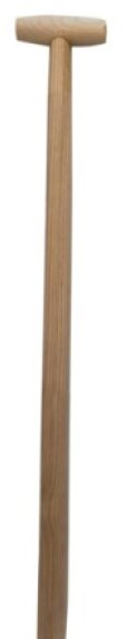 Násada na lopatu a vidle prohlá s koncovkou T 120 cm