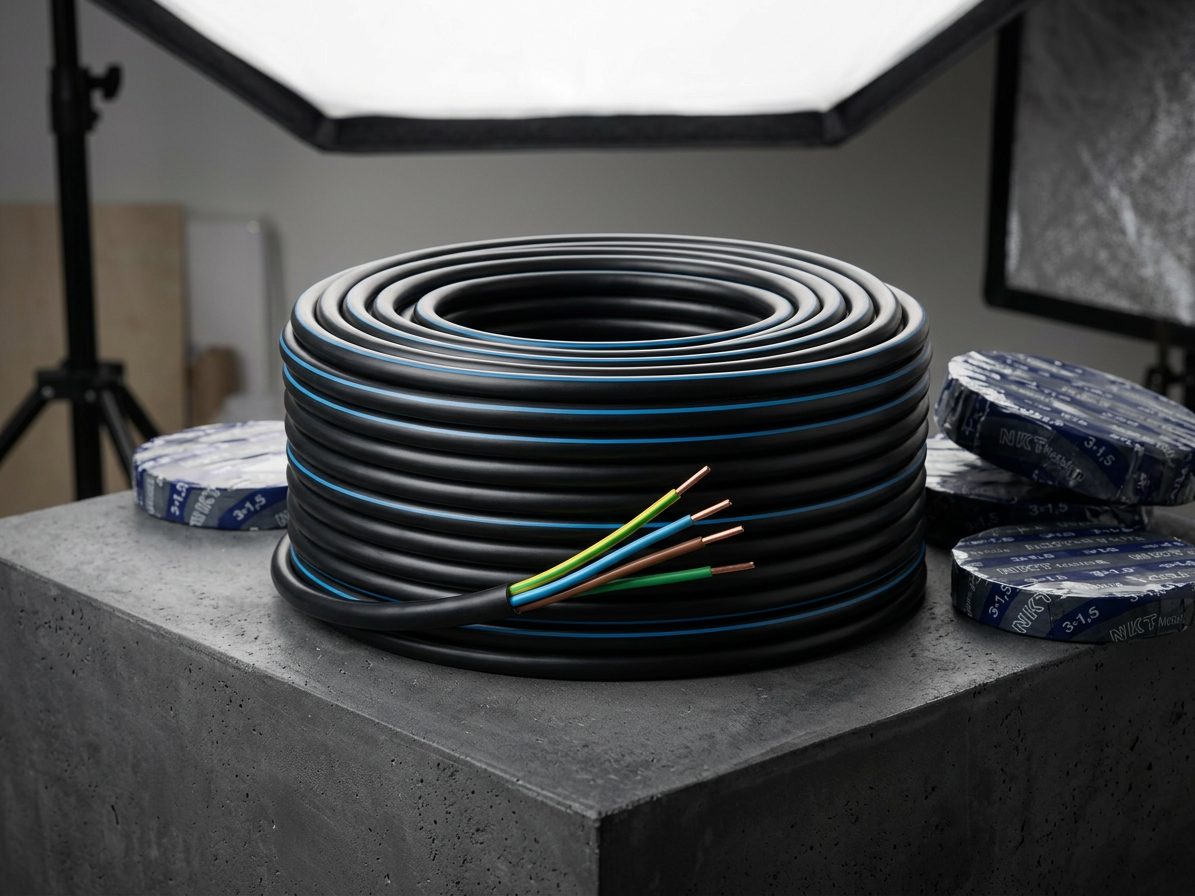 Kabel CYKY-J 3× 2,5 RE (50 m/bal.)