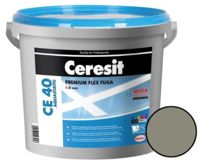 Hmota spárovací Ceresit CE 40 Aquastatic antracite 5 kg