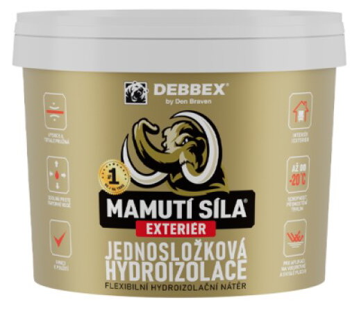 Jednosložková hydroizolace EXTERIÉR MAMUTÍ SÍLA 5 kg