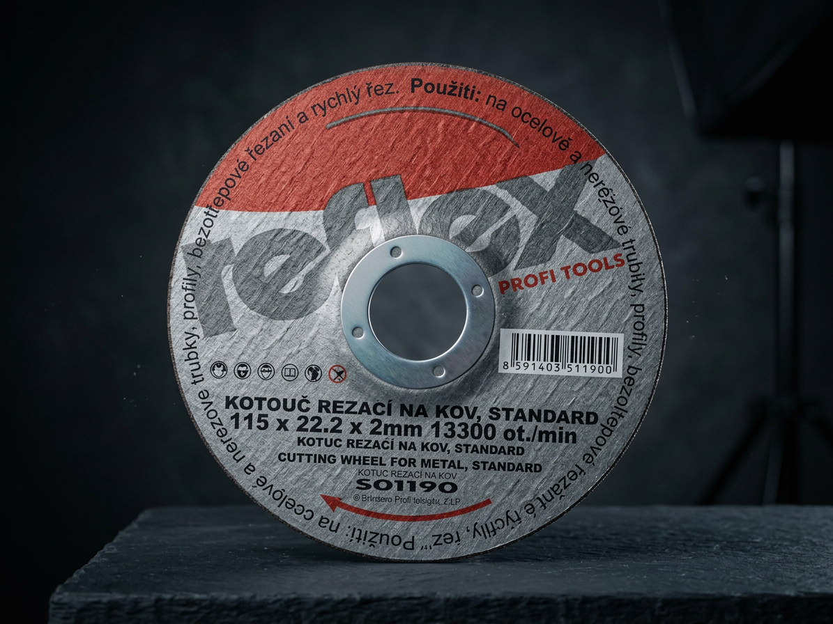 Kotouč řezný na kov 115 x 2 mm