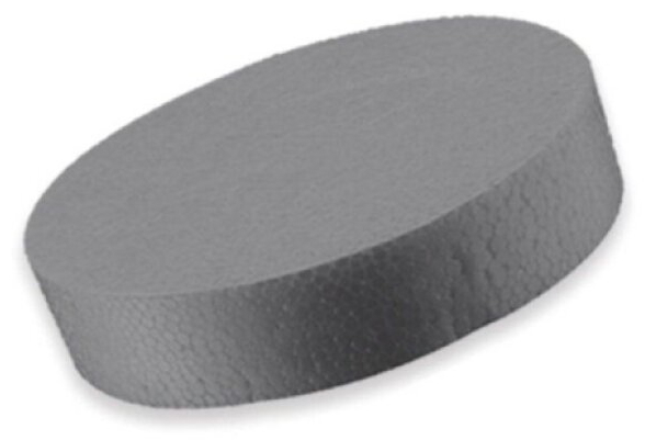 Zátka polystyrenová šedá 65 mm