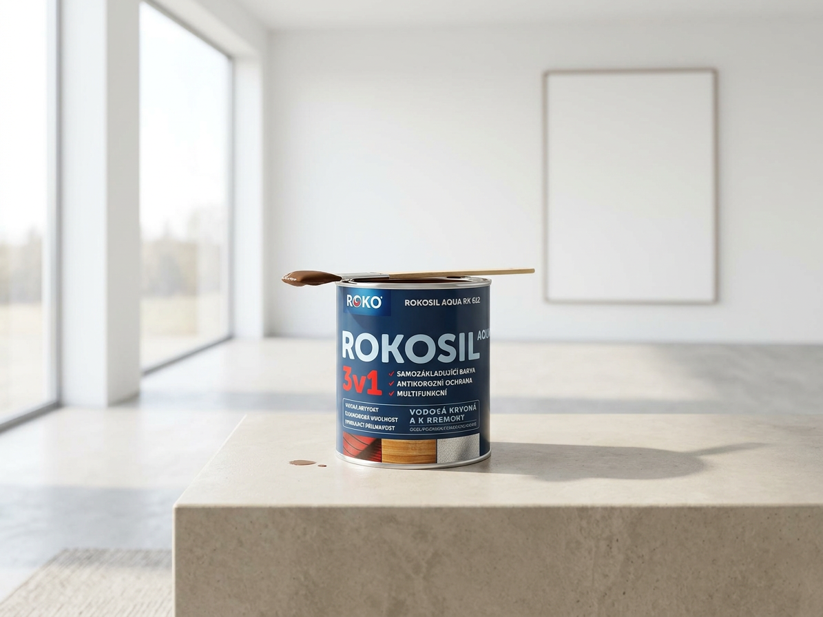 Barva samozákladující Rokosil Aqua 3v1 RK 612 2430 hnědá střední 0,6 l
