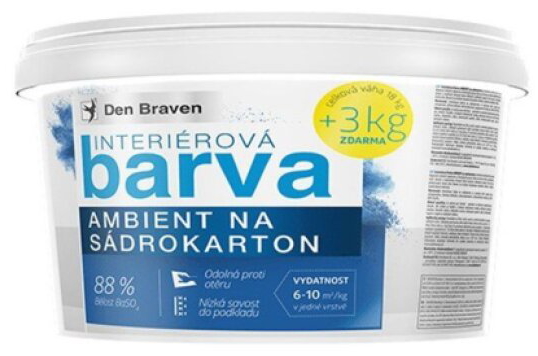 Interiérová barva AMBIENT na sádrokarton 15+3 kg