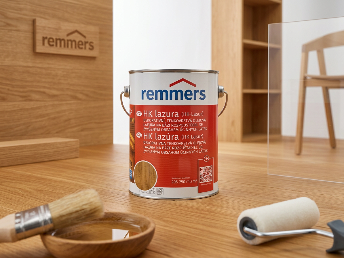 Lazura tenkovrstvá Remmers HK lazura eiche rustikal 5 l