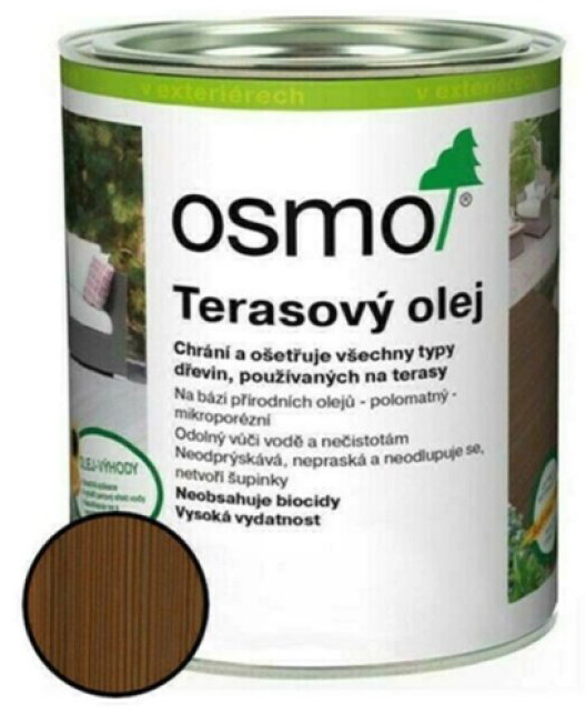 Olej terasový Osmo 010 termo-dřevo 0,75 l
