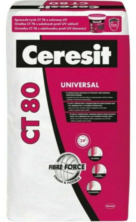 Hmota lepicí a stěrková Ceresit CT 80 Univerzální - 25kg
