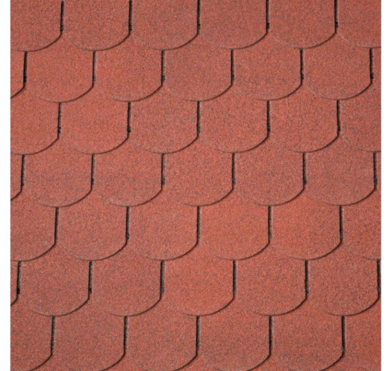 Šindel asfaltový IKO Superglass Biber 10 cihlově červená (3 m²/bal.)
