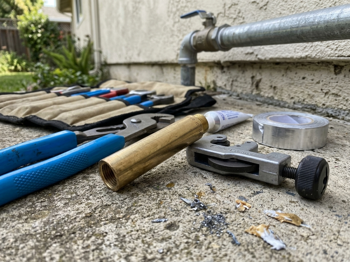 Prodloužení mosazné lesklé 3/4"×30 mm MF