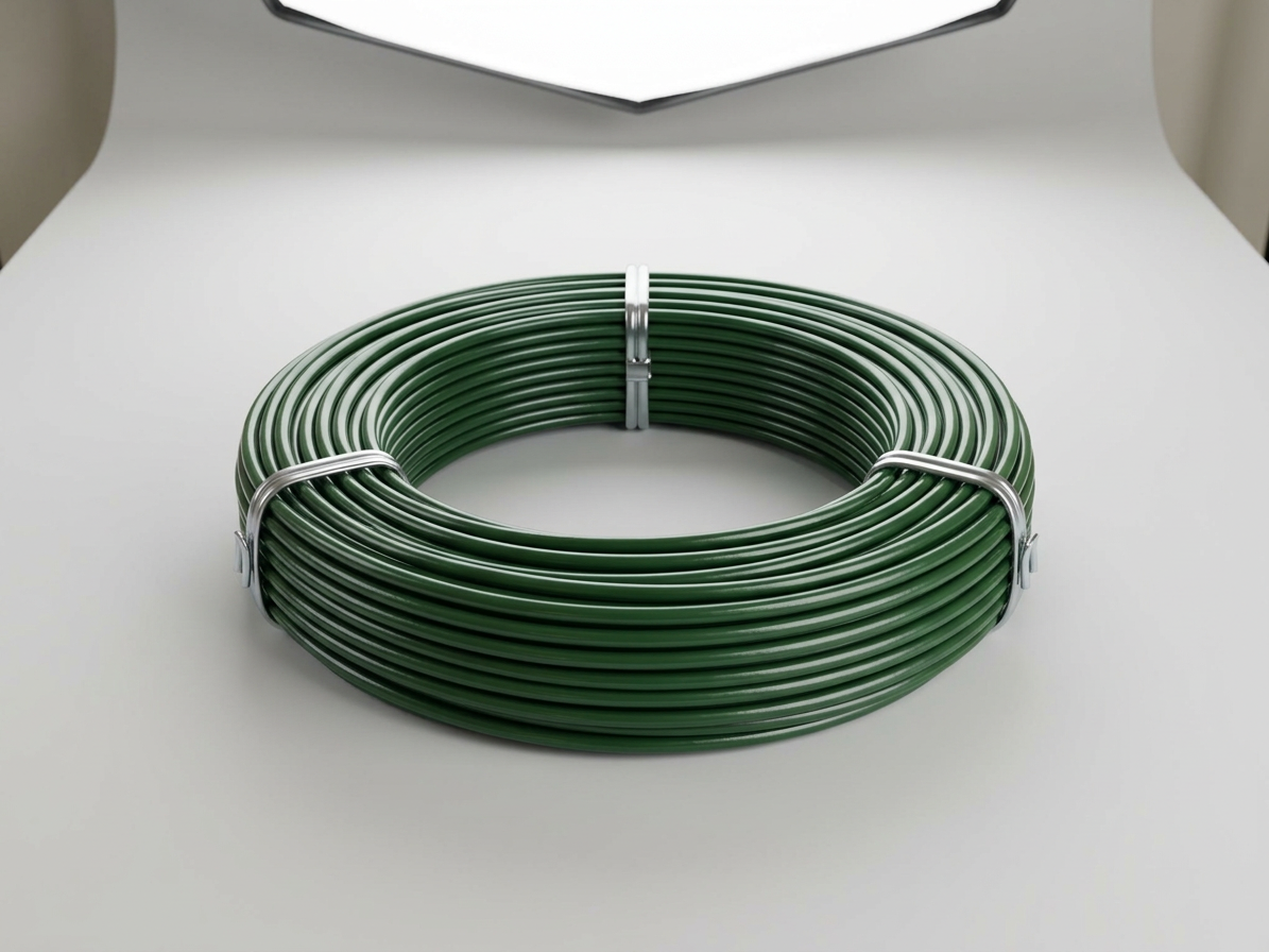 Drát napínací PVC zelený 3,4 mm/26 m