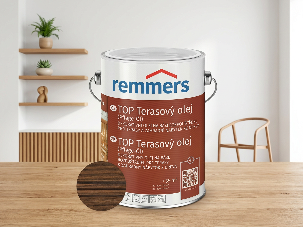 Olej terasový Remmers TOP ořech 2,5 l