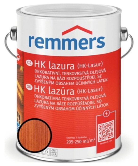 Lazura tenkovrstvá Remmers HK lazura mahagoni 2,5 l