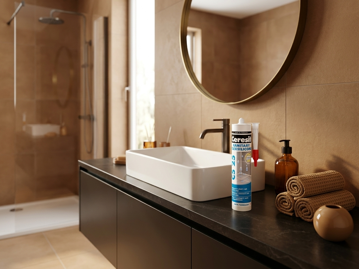 Tmel silikonový sanitární Ceresit CS 25 toffi 280 ml