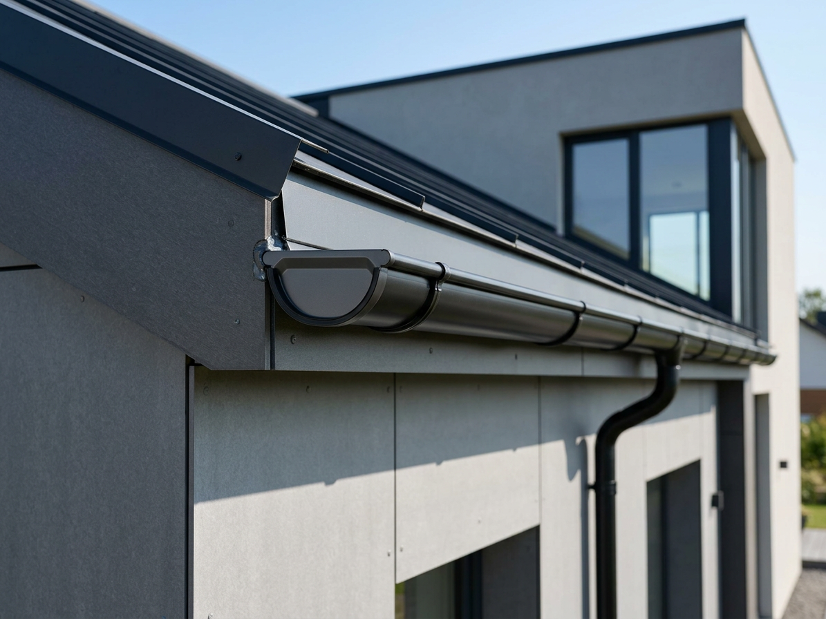 Čelo žlabu s těsněním Robust 330 RAL 9005 černá