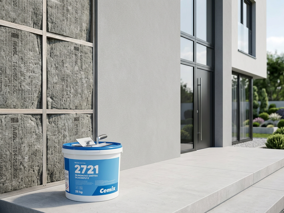 Omítka silikon Cemix 2721 - 25 kg zatíraná 1,5 mm