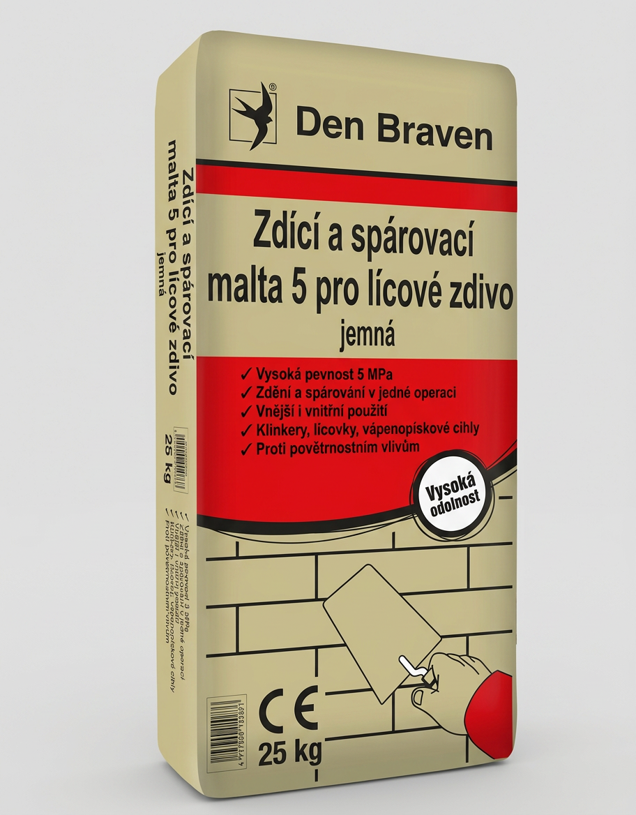 Zdicí a spárovací malta 5 pro lícové zdivo 25 kg
