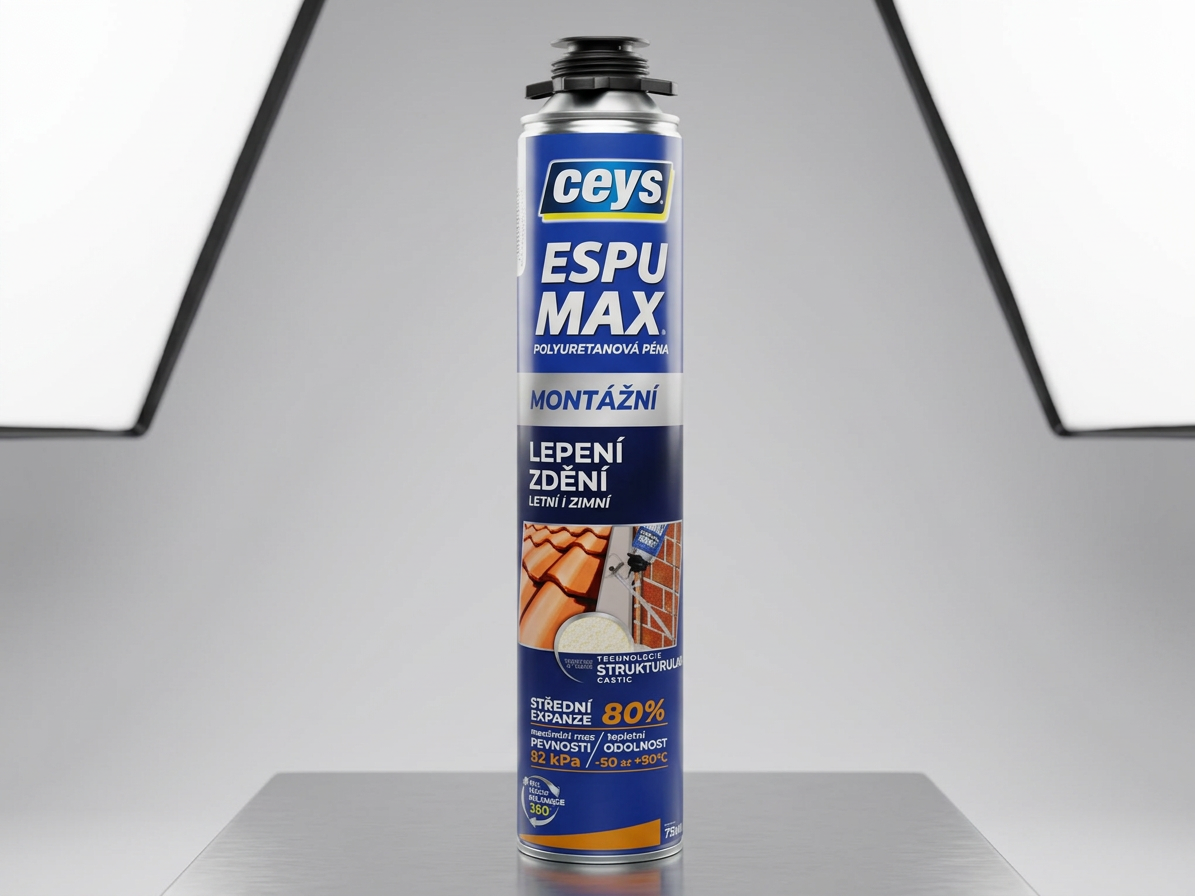 Pěna montážní nízkoexpanzní Ceys ESPUMAX pistolová 750 ml
