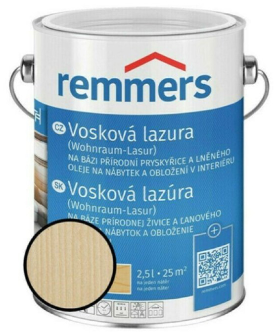 Lazura vosková Remmers bílá 0,75 l