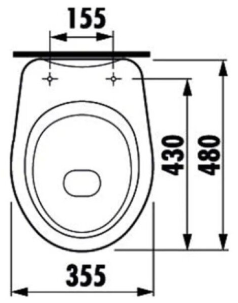 WC Jika Zeta svislý odpad