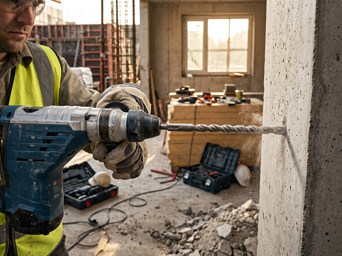 Vrták SDS + s vidiovým křížovým hrotem pro zdivo a beton 6,5 x 210 mm