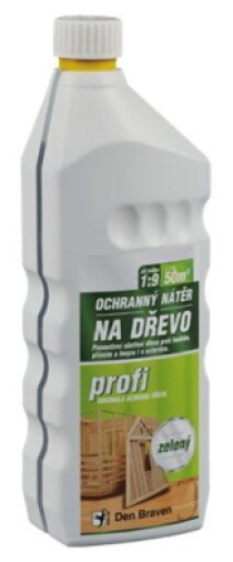 Ochranný nátěr na dřevo PROFI 1 kg zelený