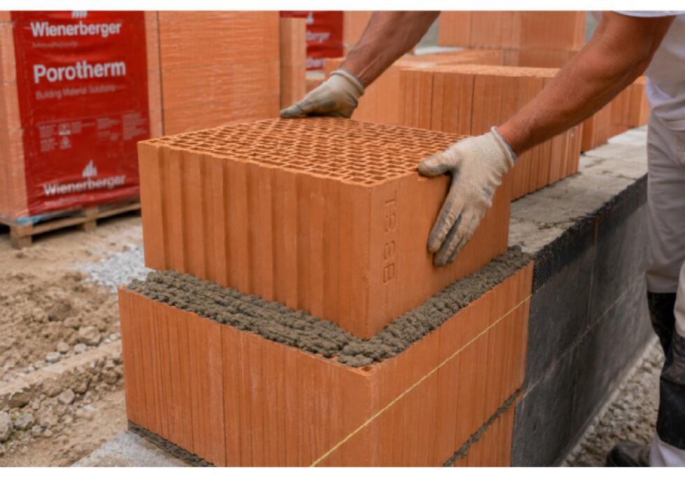 Cihla Porotherm TBS Profi P10 – broušená soklová/380×248×249