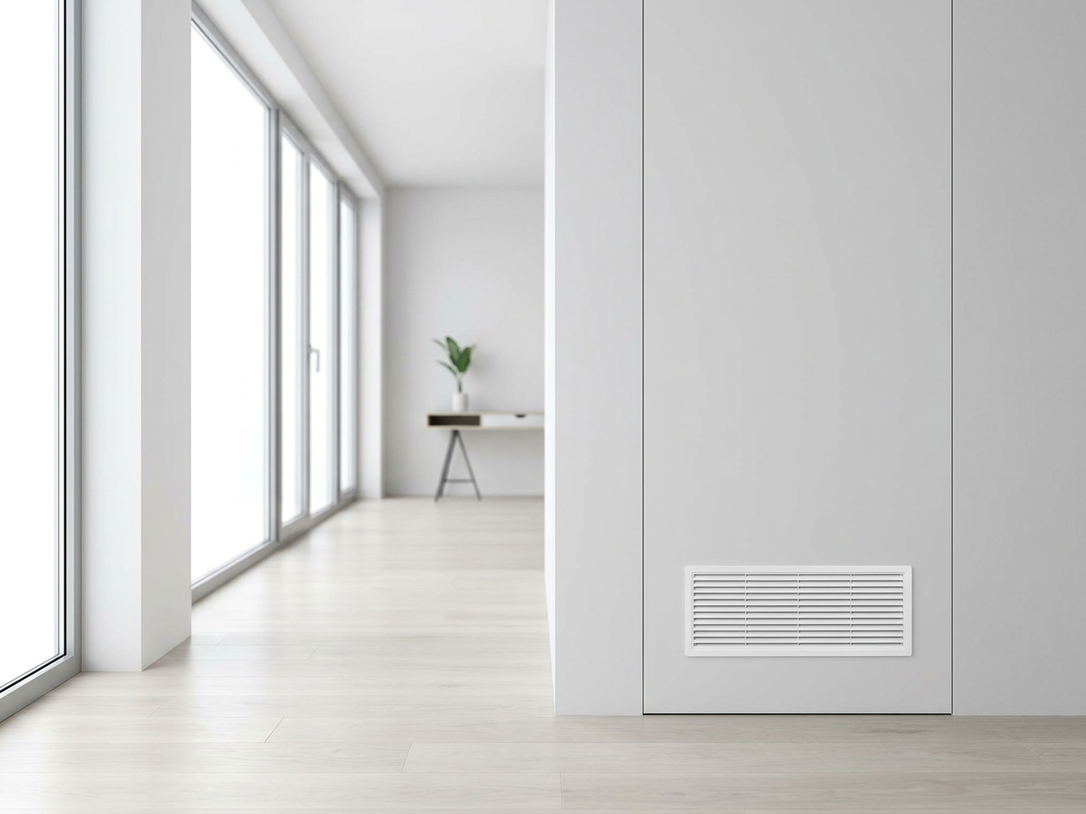 Mřížka větrací dveřní HACO VM D 400×130 mm bílá