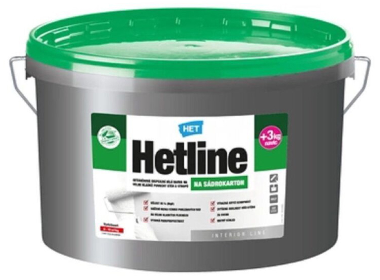 Malba interiérová HET Hetline bílá 15+3 kg