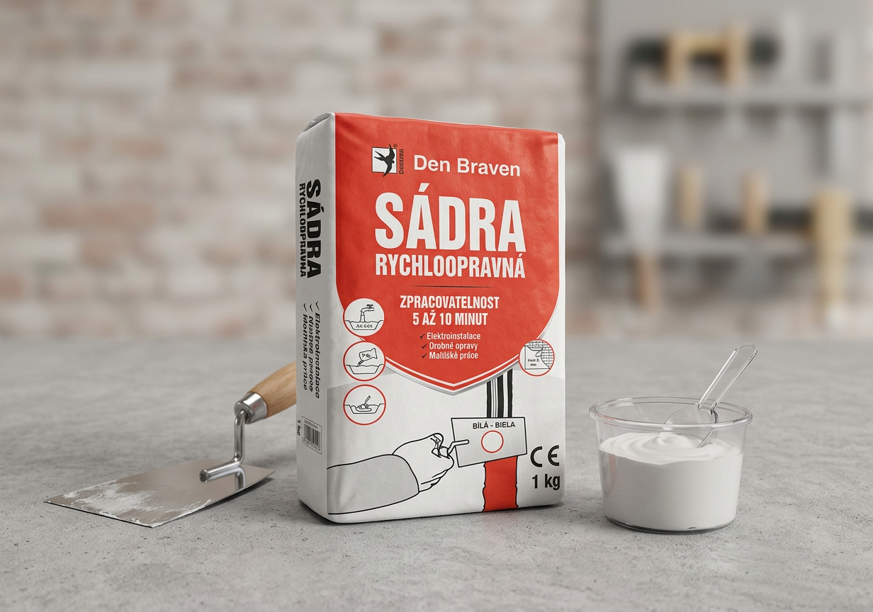 Sádra rychloopravná Den Braven 5 kg