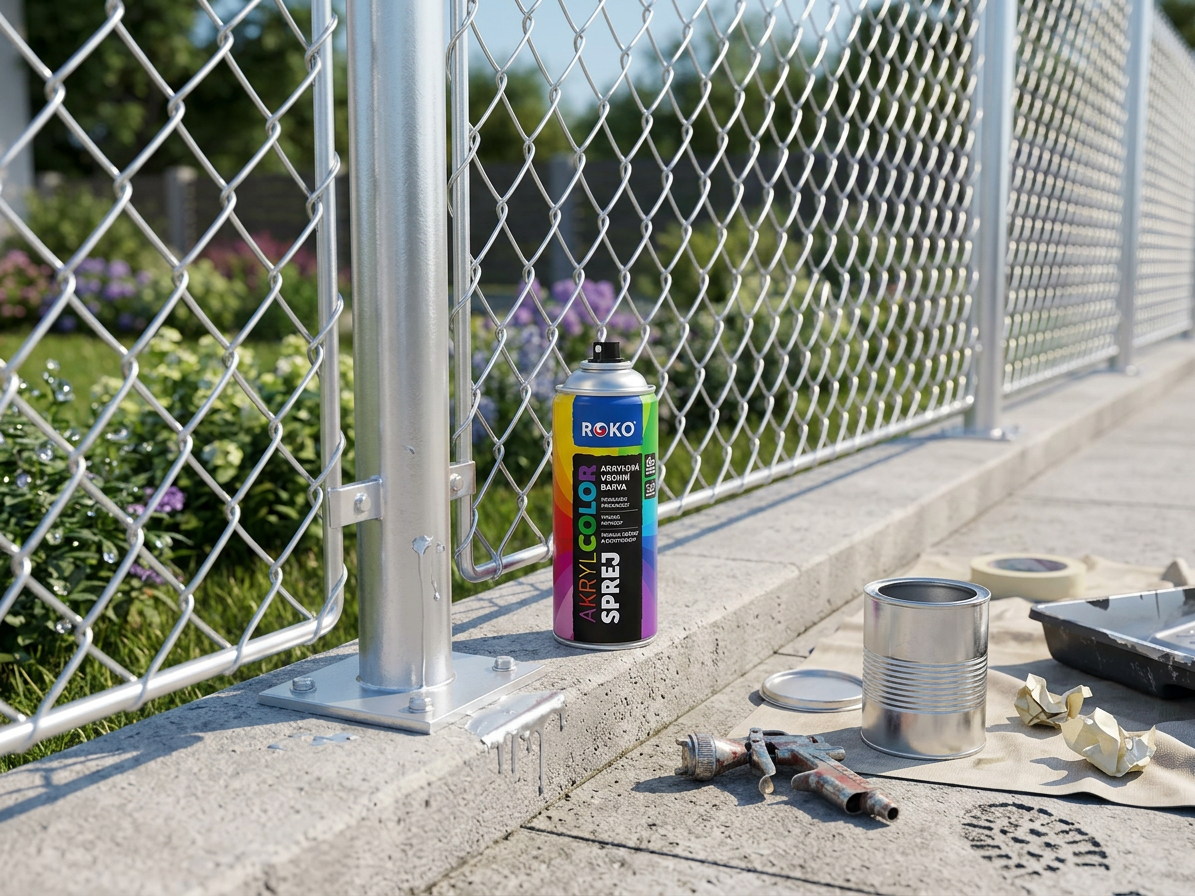 Barva akrylová vrchní Roko AKRYCOLOR Sprej bílý hliník 400 ml