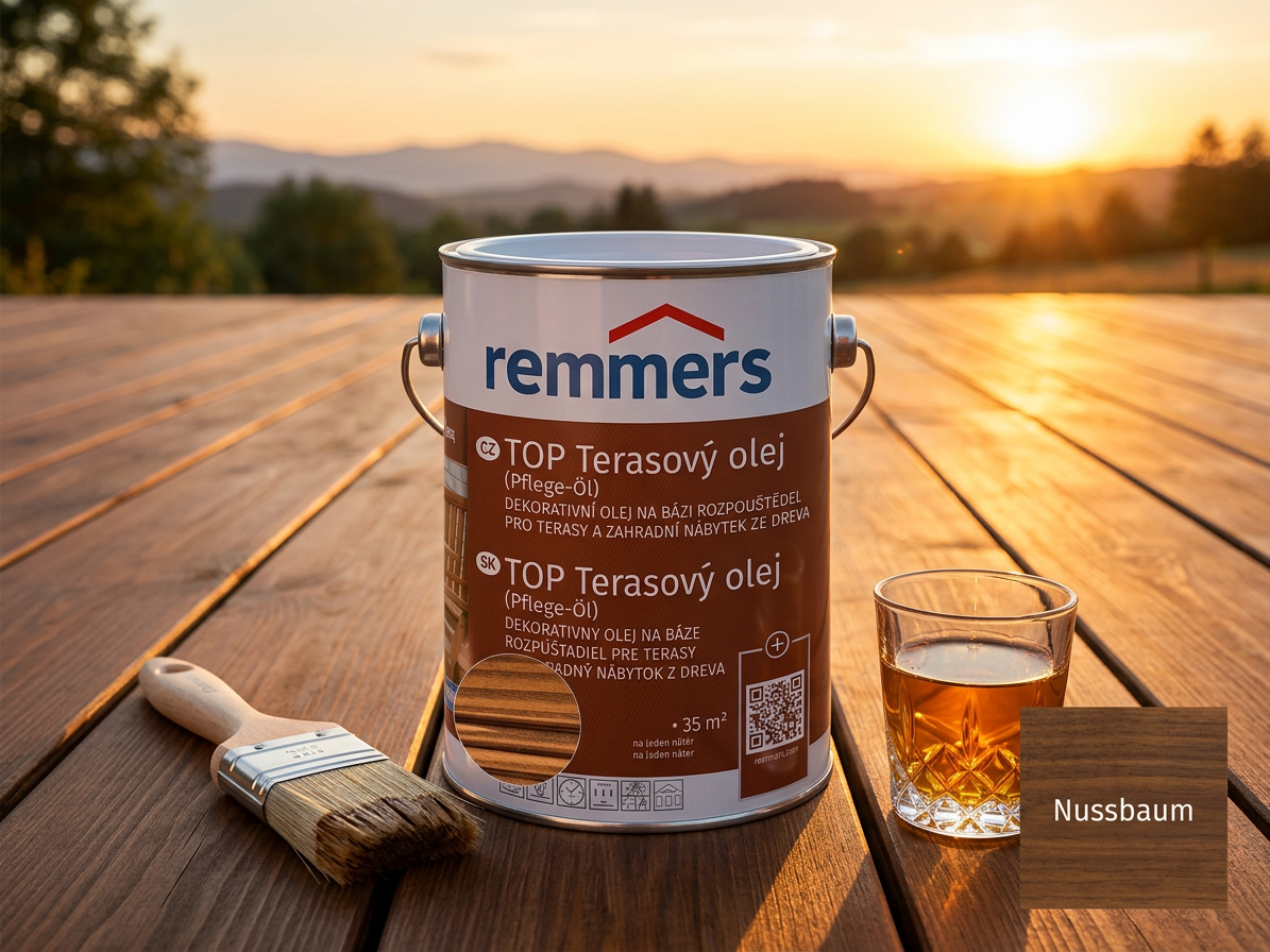 Olej terasový Remmers TOP ořech 5 l