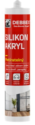 Silikon akrylový tmel Den Braven transparentní 280 ml