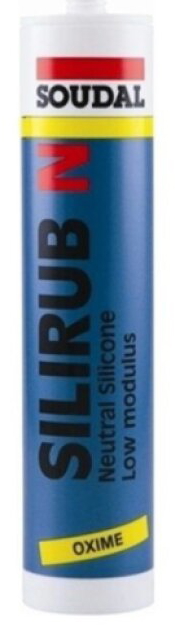 Tmel silikonový Soudal SILIRUB N transparentní 300 ml