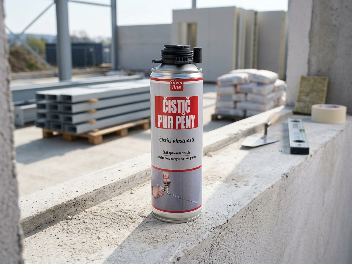 Čistič PUR pěny Silver Line 500ml