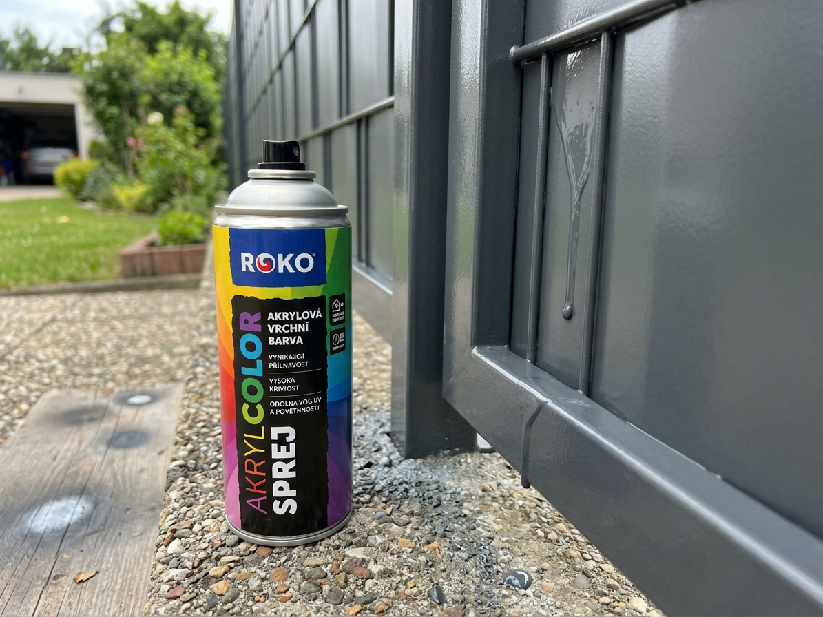 Barva akrylová vrchní Roko AKRYCOLOR Sprej grafitová šedá 400 ml