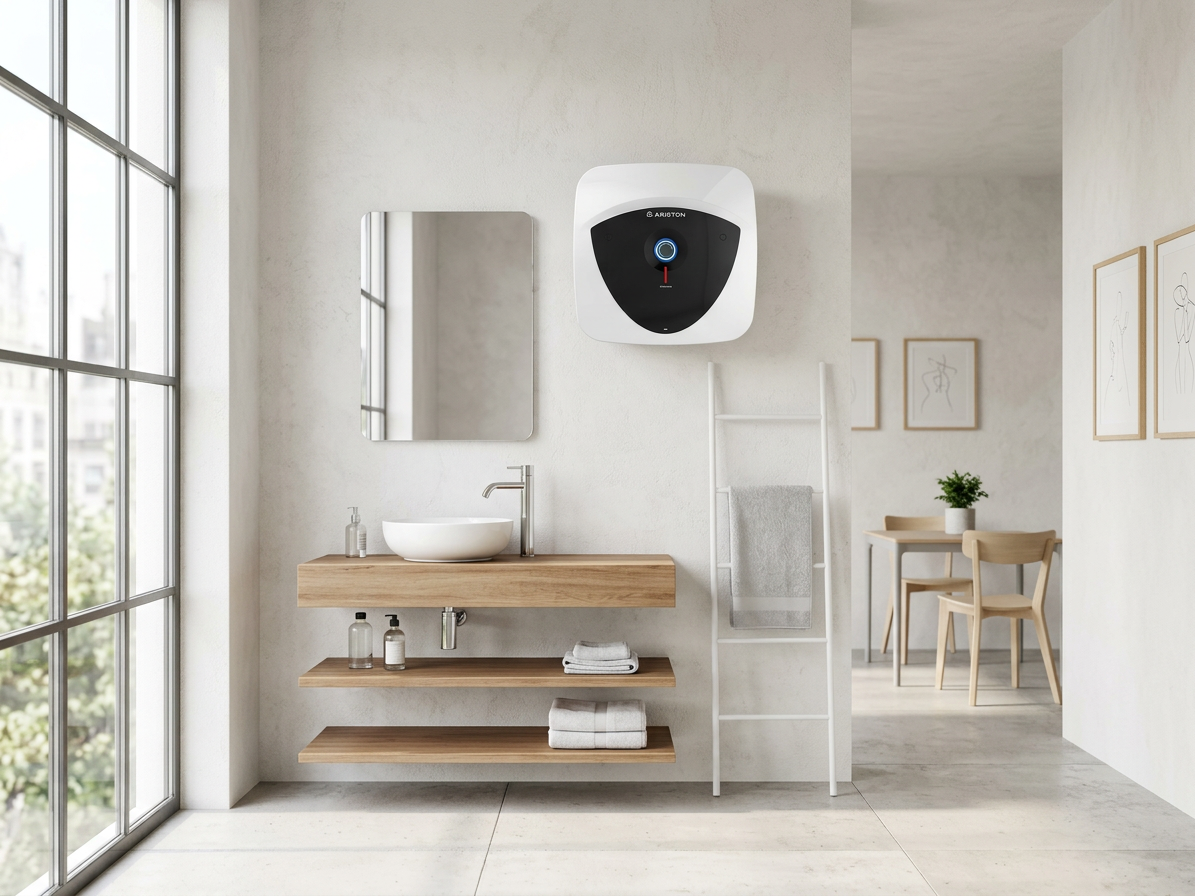 Ohřívač elektrický zásobníkový Ariston ANDRIS LUX 10 nad umyvadlo